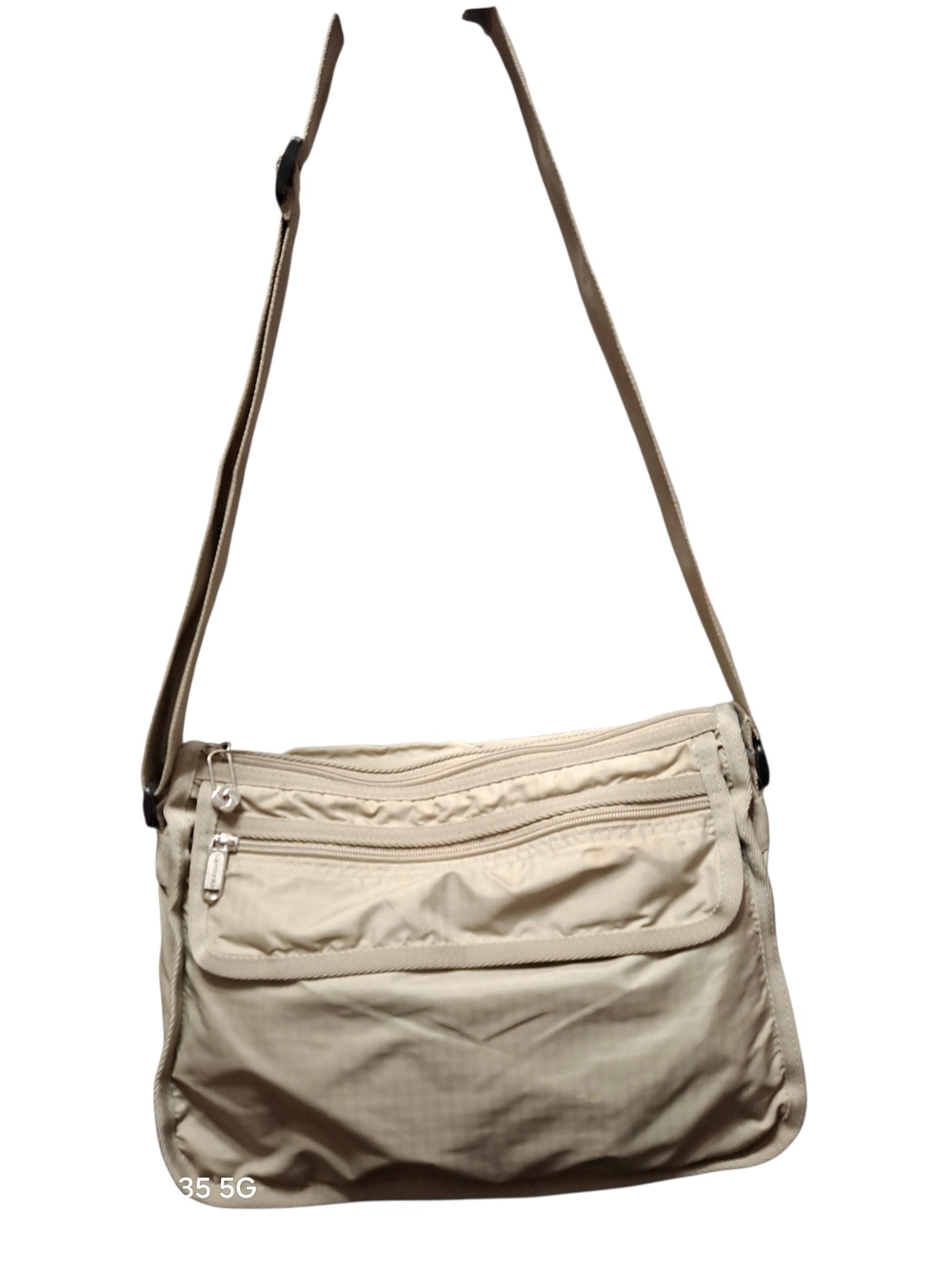Samsonite Nylon Travel Organizer Bag Shielded Everyday Crossbody Bag in Beige